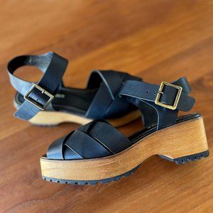 Kelsi Dagger Brooklyn Webster - Peep Toe Sandal with Clog Heal